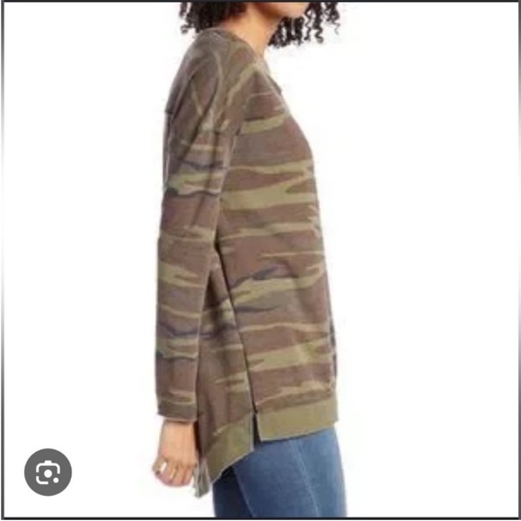 Z SUPPLY Weekender Tunic Top Pullover Camo Size S - Picture 12 of 12